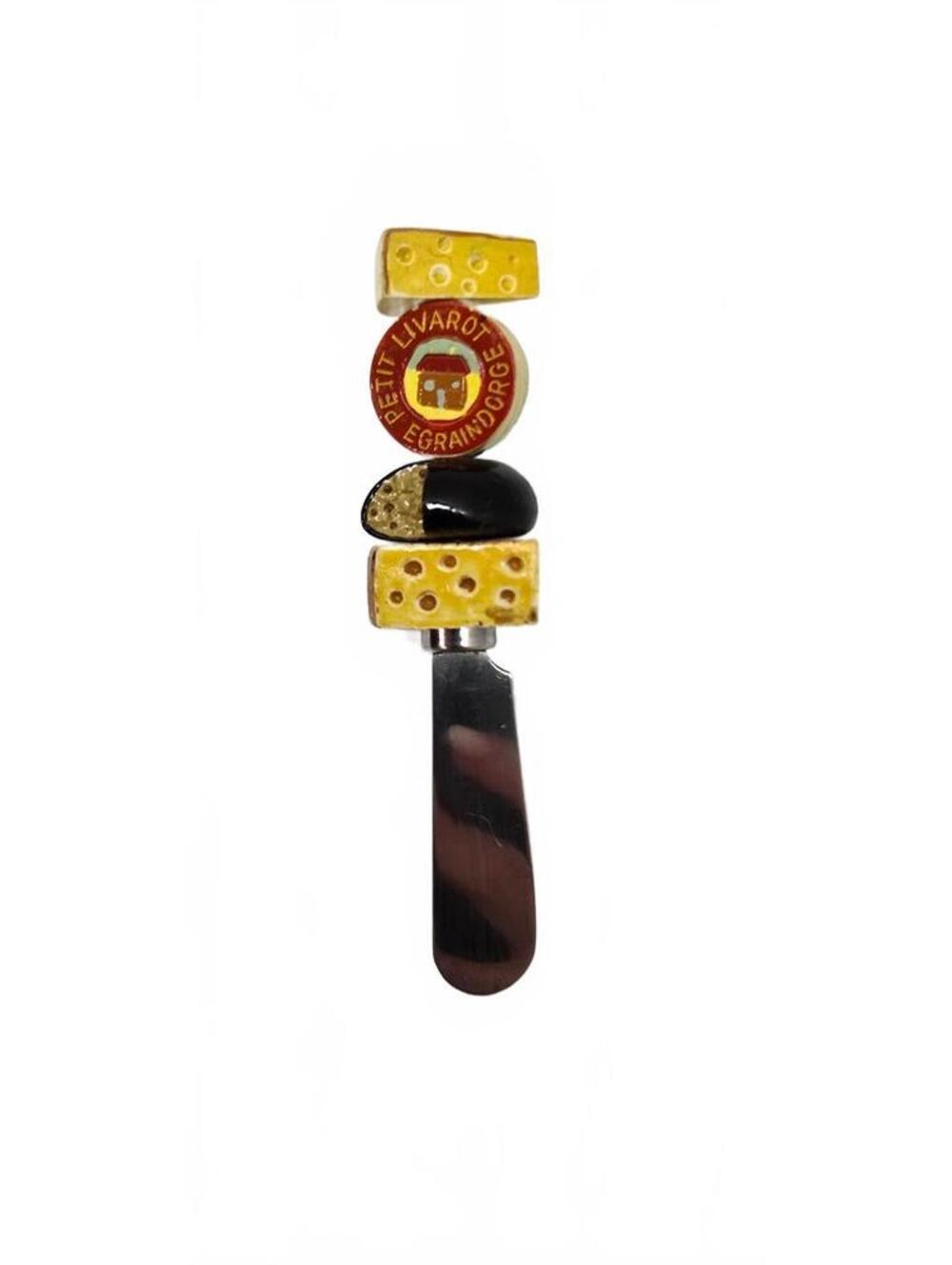 Boston Warehouse Stainless Steel Cheese Spreader Knife with Decorative Handle